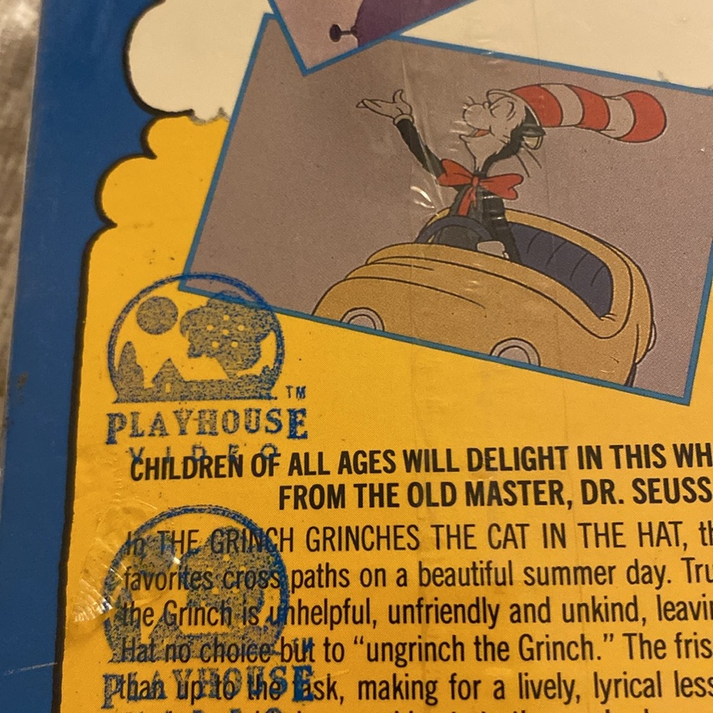 New & Sealed, Dr. Seuss The Grinch Grinches The Cat in The Hat, VHS, 1989 - Picture 7 of 10
